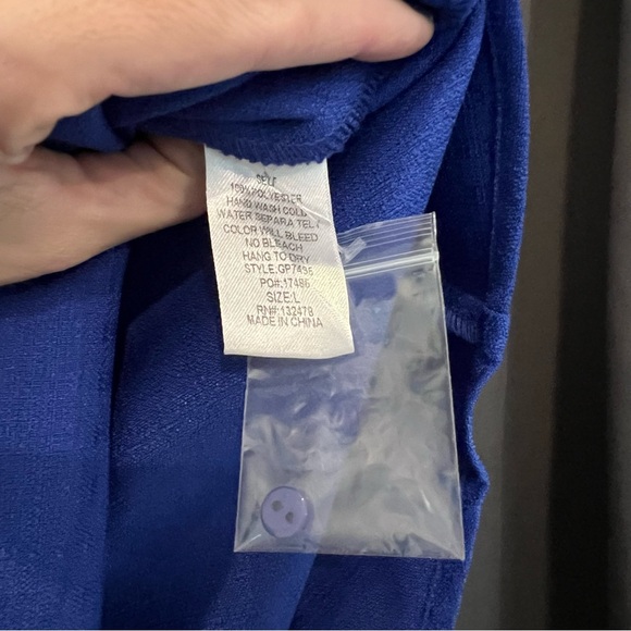 NWT Glam Royal Blue Romper—Size Large - Picture 8 of 8